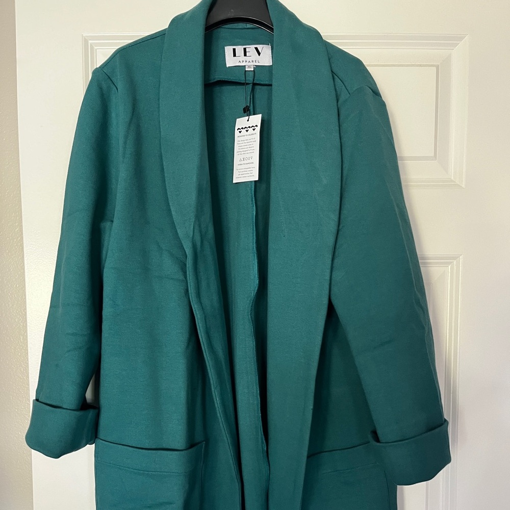 Lev Apparel Teal Jacket/Blazer